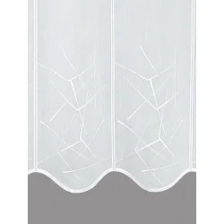 Zeitlos bestickte Bistrogardine Karia Detailbild