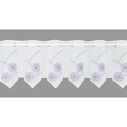 Bestickte Scheibengardine Jenny 30 cm hoch