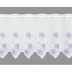 Bestickte Scheibengardine Jenny 45 cm hoch