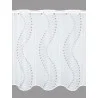 Modern bestickte Kurzgardine Tilla Plauener Spitze