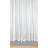 Eleganter Stickereistore Mara mit Plauener Ornamentstickerei in weiß-beige
