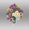 Blumenstrauß aus Plauener Spitze