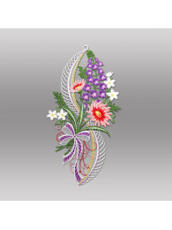 Blütenzweig aus Plauener Spitze in lia