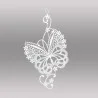 Plauener Spitzenfensterbild Butterfly
