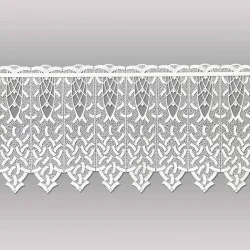 Kleine Plauener Spitzengardine Tamlyn in weiß