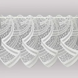 Ansprechende Plauener Spitzen-Panneau Sally in naturweiß