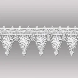 Plauener Spitzengardine Caja in weiß