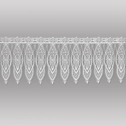 weiße Plauener Spitzengardine Sophia