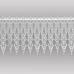 weiße Plauener Spitzengardine Meridia