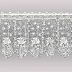 naturfarbene Plauener Spitzengardine Catarine