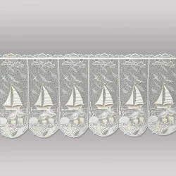 Maritime Scheibengardine Küstenliebe