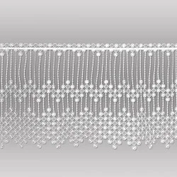 Zarte Plauener Spitzen-Scheibengardine Sybill in natur