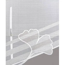 bestickte Schiebepaneele Henrike Detailbild unten