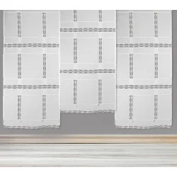 Elegante Plauener Stickerei-Schiebepaneele Judith