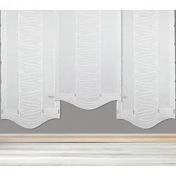 Zeitlose Plauener Stickerei-Flächengardine Helen Dekoration