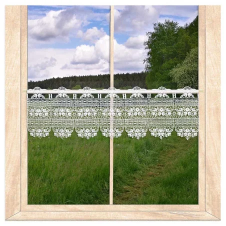 Kleine Plauener Spitzengardine Lisann 15 cm hoch