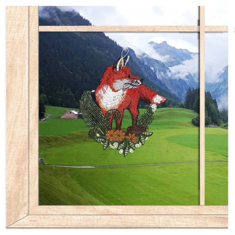 Spitzenfensterbild Fuchs