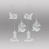 Maritime Anhänger aus Plauener Spitze Baumbehang