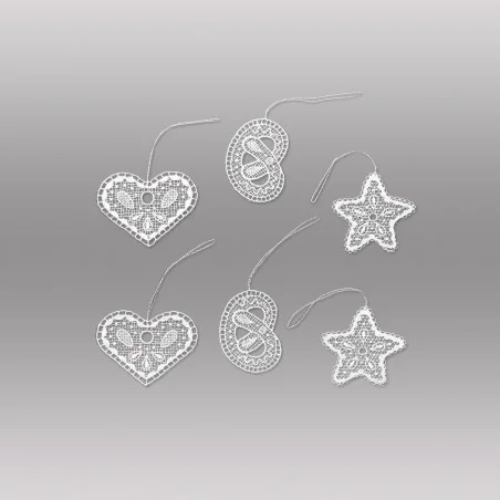 Weihnachts-Anhänger Pfefferkuchen aus Plauenern Spitze