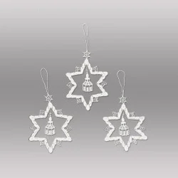 Weihnachts-Anhänger Stern mit Kirche