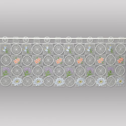 Moderne Plauener Spitzengardine Blütenzauber