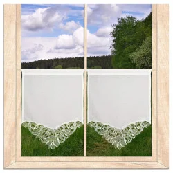 Eleganter Spitzen-Scheibenhänger Nadine in natur