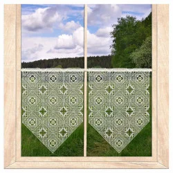 Eleganter Plauener Spitzenhänger Lynn in natur-hellgelb