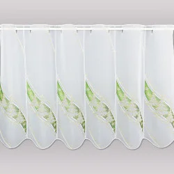 Stickerei-Scheibengardine Wintertanne 55 cm hoch