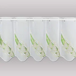 Stickerei-Scheibengardine Wintertanne 35 cm hoch