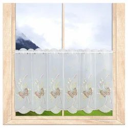 Hochwertiger Stickerei-Kurzstore Schmetterlinge  55 cm hoch