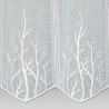 Modern bestickte Bistrogardine Alina Plauener Spitze Detailbild