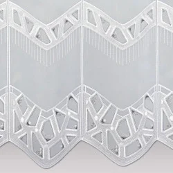 Modern bestickter Kurzstore Dana  55 cm hoch Detailbild