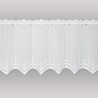 Weiße Stickerei-Scheibengardine Paula  45 cm hoch