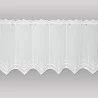 Weiße Stickerei-Scheibengardine Paula  45 cm hoch
