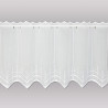 Weiße Stickerei-Scheibengardine Paula  55 cm hoch