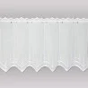 Weiße Stickerei-Scheibengardine Paula  55 cm hoch