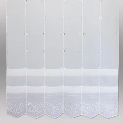 Modern bestickte Raffgardine Kira