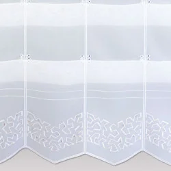 Modern bestickte Raffgardine Kira Nahaufnahme