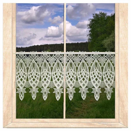 Klassische Spitzengardine Jane in natur