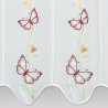 Charmante Kurzgardine Schmetterlinge in der Blumenranke Detailbild