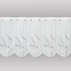 Moderner Scheibenhänger Inspiration weiß-taupe 35 cm hoch