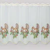 bestickte Kurzgardine Eichhörnchen 55 cm hoch