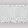Klassische weiße Kurzgardine Nele 45 cm hoch