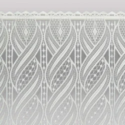 naturfarbene Plauener Spitzengardine Charlotte Detailbild