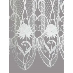 Spitzengardine Pfingstrose in natur-weiß Detailbild