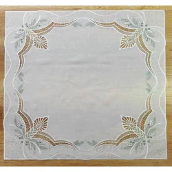 Elegante Stickerei-Tischwäsche Lichterglanz Mitteldecke