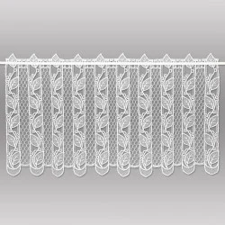 Weiße Spitzengardine Nicolette aus Plauener Spitze