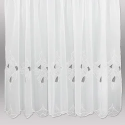 Ansprechende Plauener Stickereigardine Ava