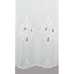 Ansprechende Plauener Stickereigardine Ava