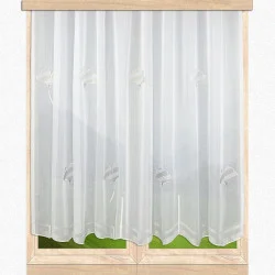 Moderne Plauener Stickereigardine Henrike